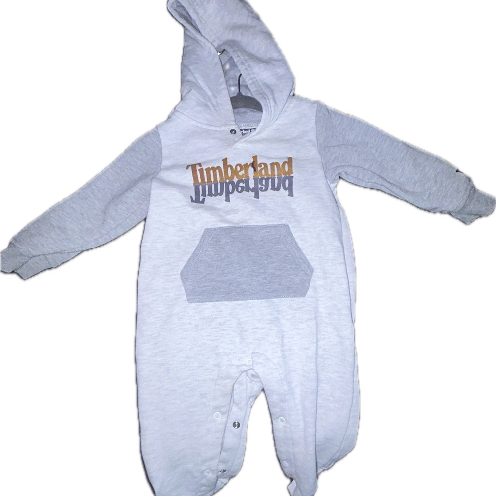 Timberland romper combines comfort and style for your little one.